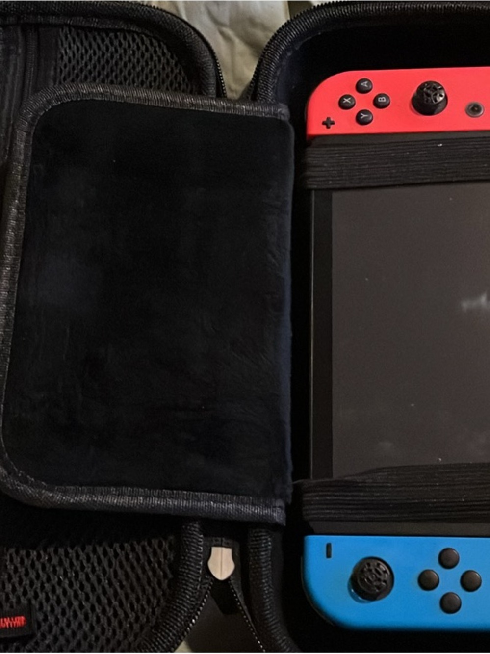 Nintendo Switch Console with Neon Red and Neon Blue Joy-Con